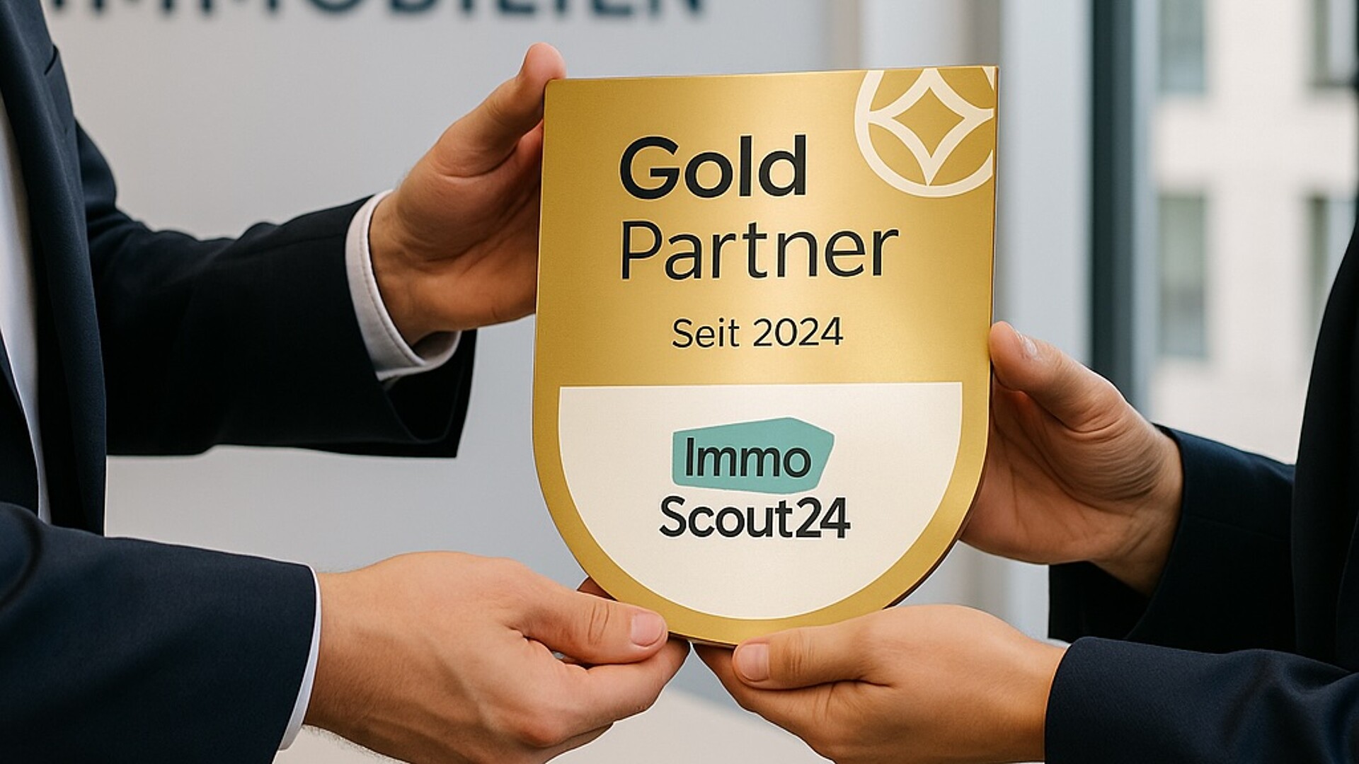 Übergabe Gold Siegel ImmoScout