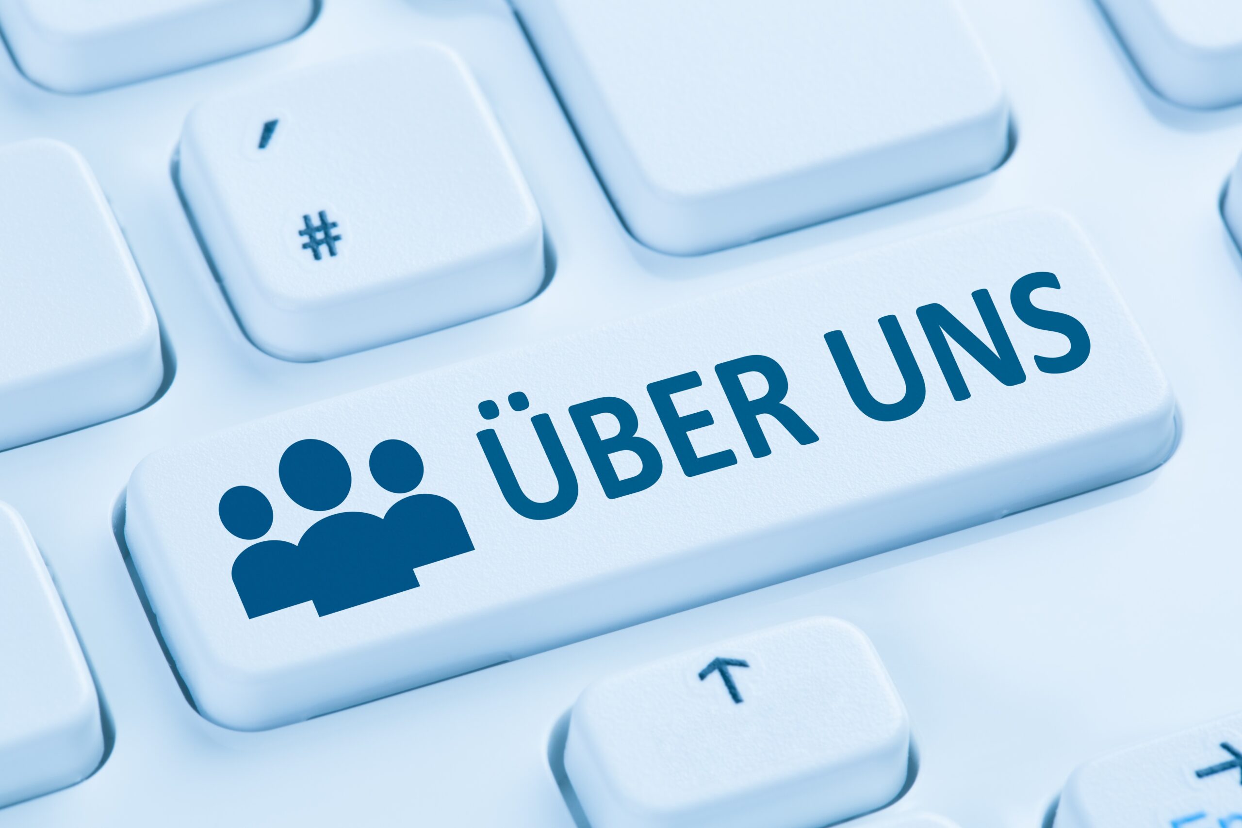 Taste Über Uns auf Tastatur