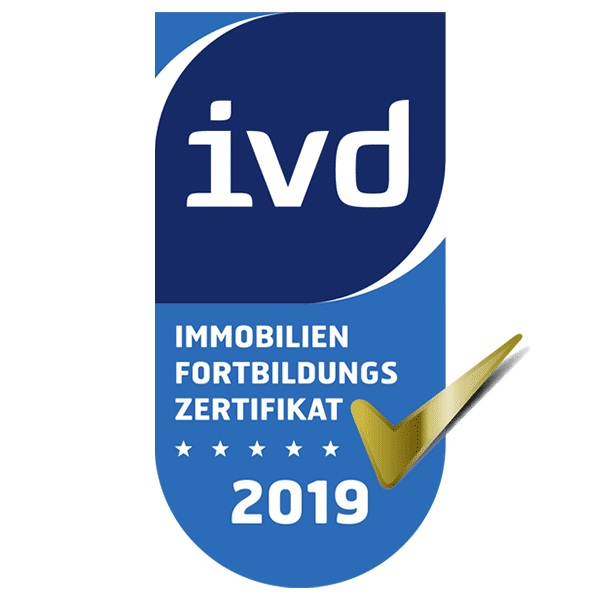 Logo ivd Immobilien Fortbildungszertifikat 2019