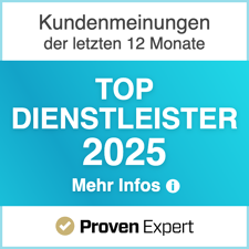 ProvenExpert Bewertungssiegel für geprüfte Kundenmeinungen