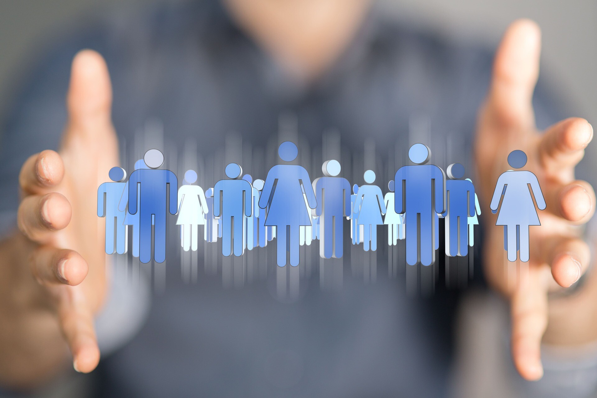 Icons von Frauen und Männern