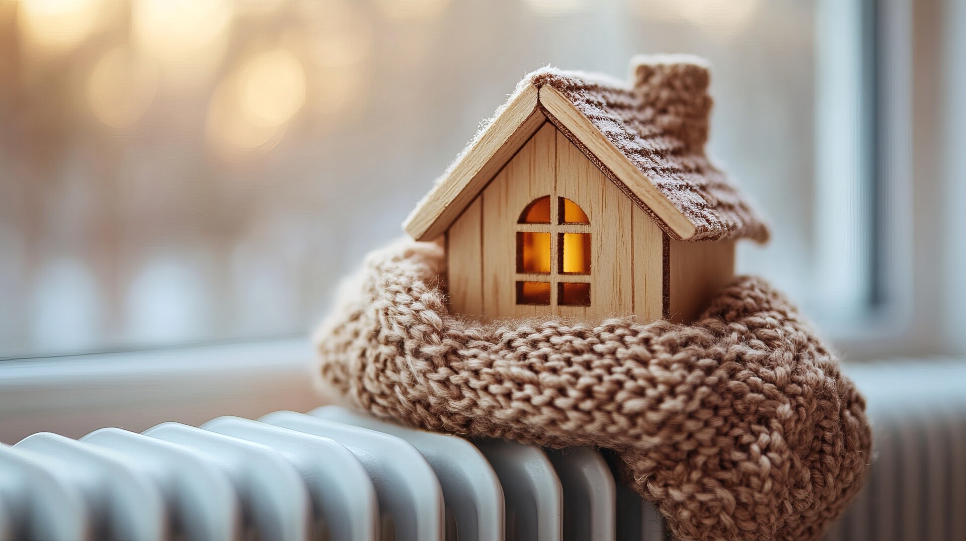 Modellhaus aus Holz mit Schal