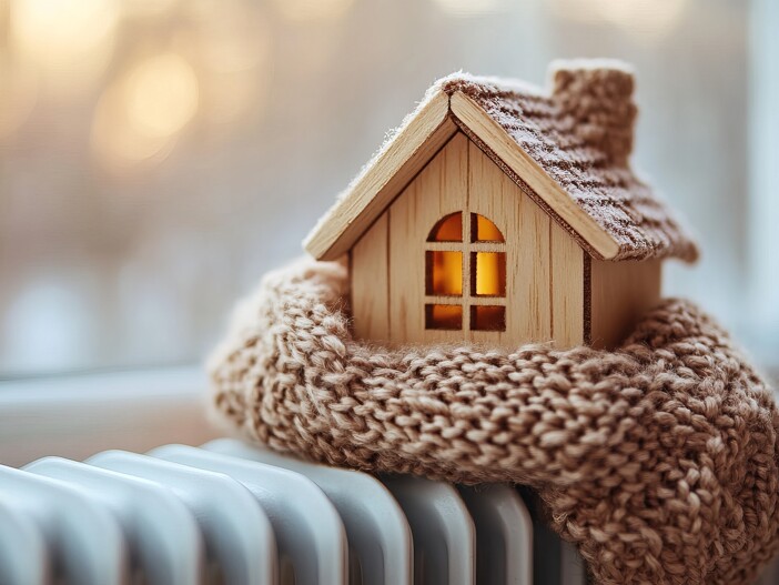 Modellhaus aus Holz mit Schal