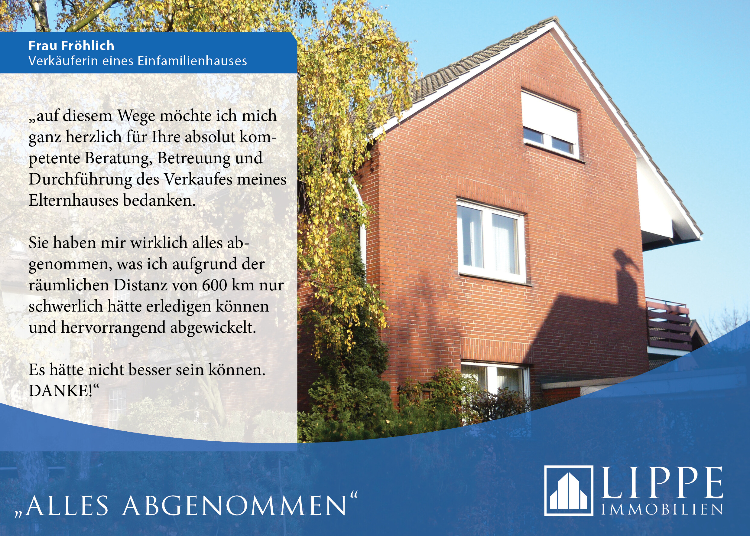 Bewertung eines Kunden