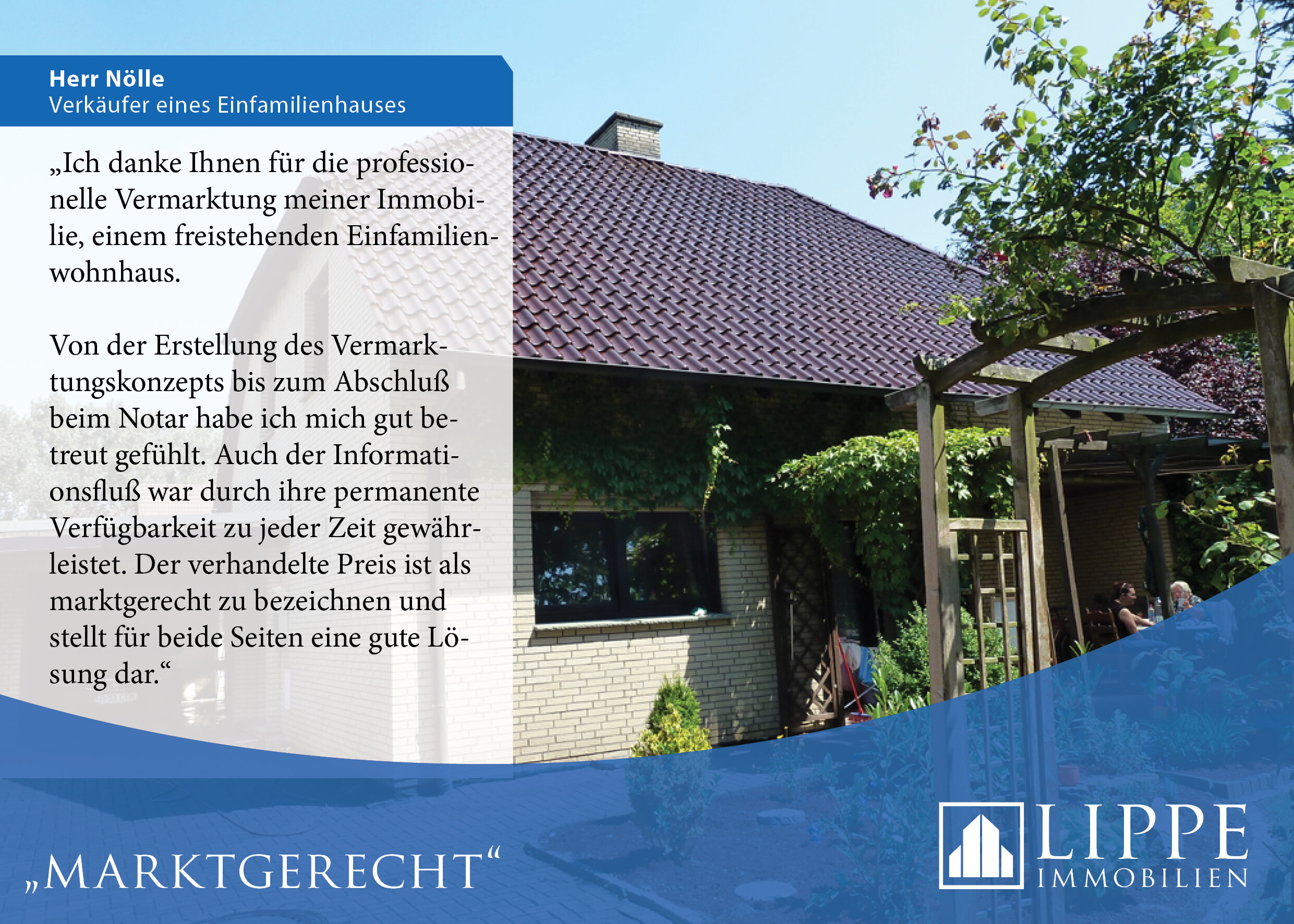 Bewertung eines Kunden