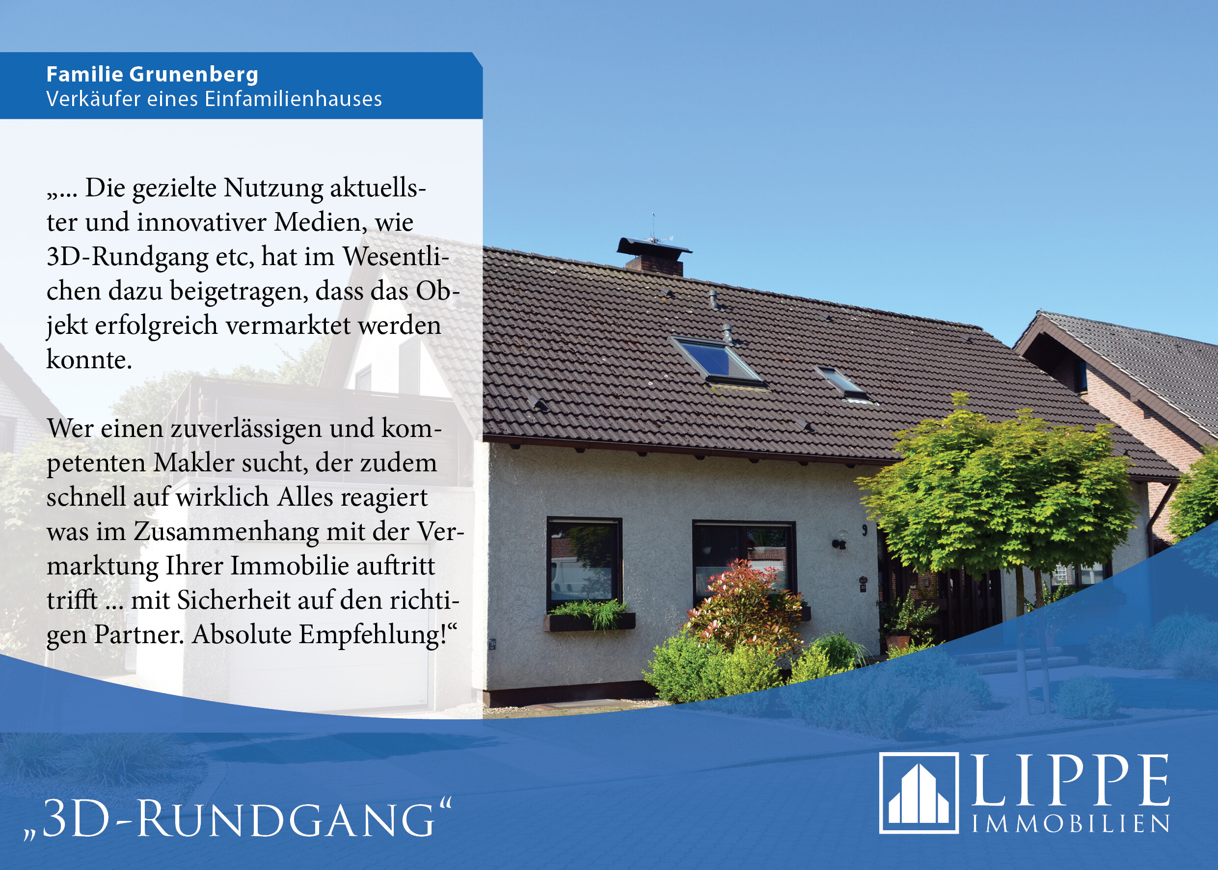 Bewertung eines Kunden