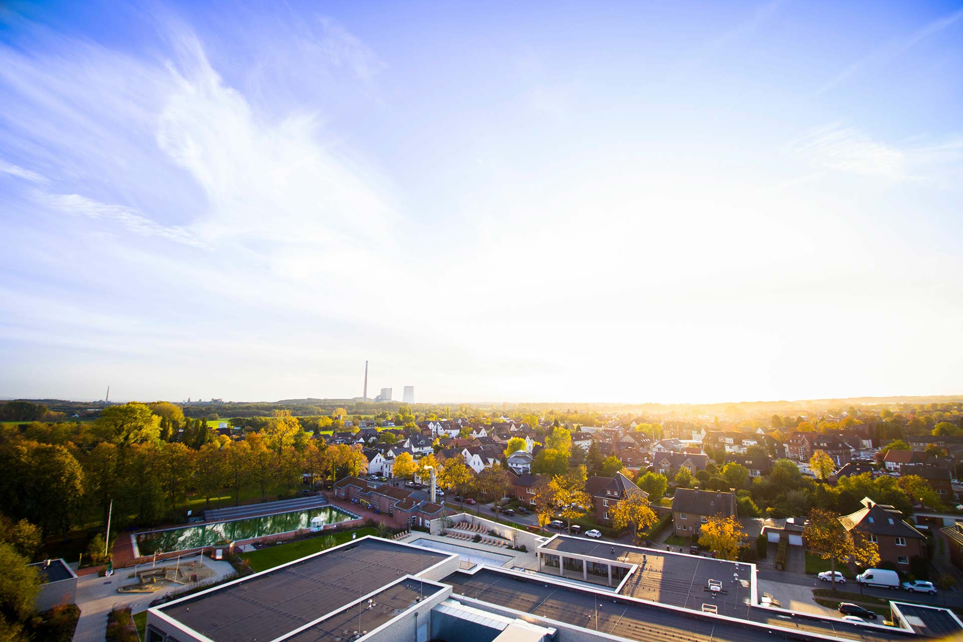 Aussicht über die Stadt Werne