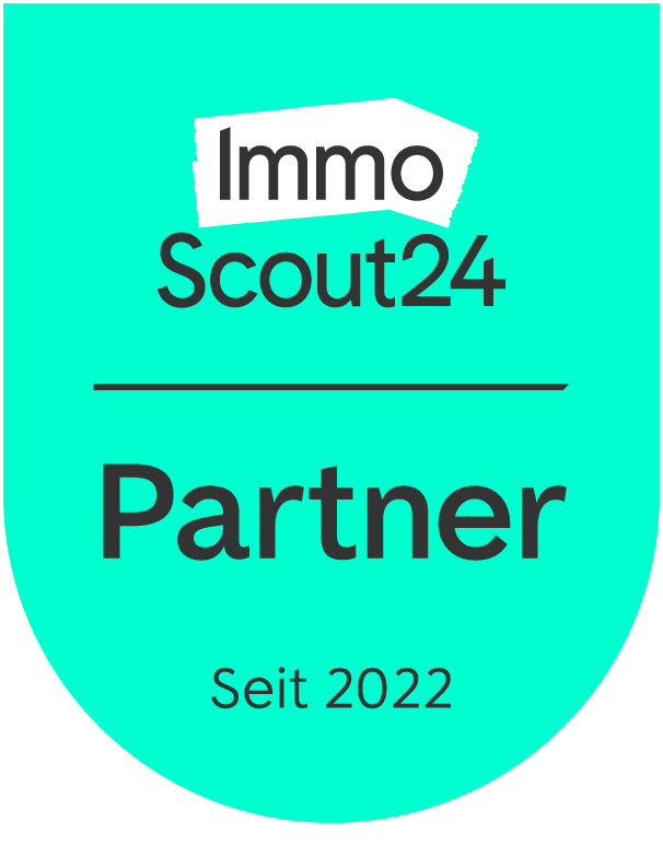 LOFT21 – Partnerportale in Ingolstadt ImmoScout24 Partnerplakette, unterer Text: Seit 2022.