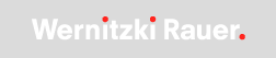 "Wernitzki Rauer."-Logo auf Grau, drei rote Punkte oben.
