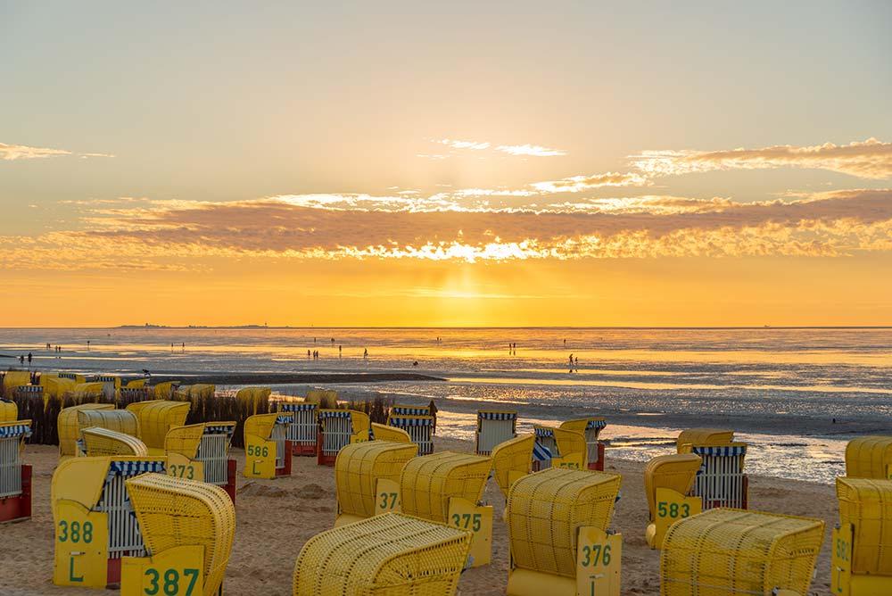 Sonnenuntergang an Nordsee