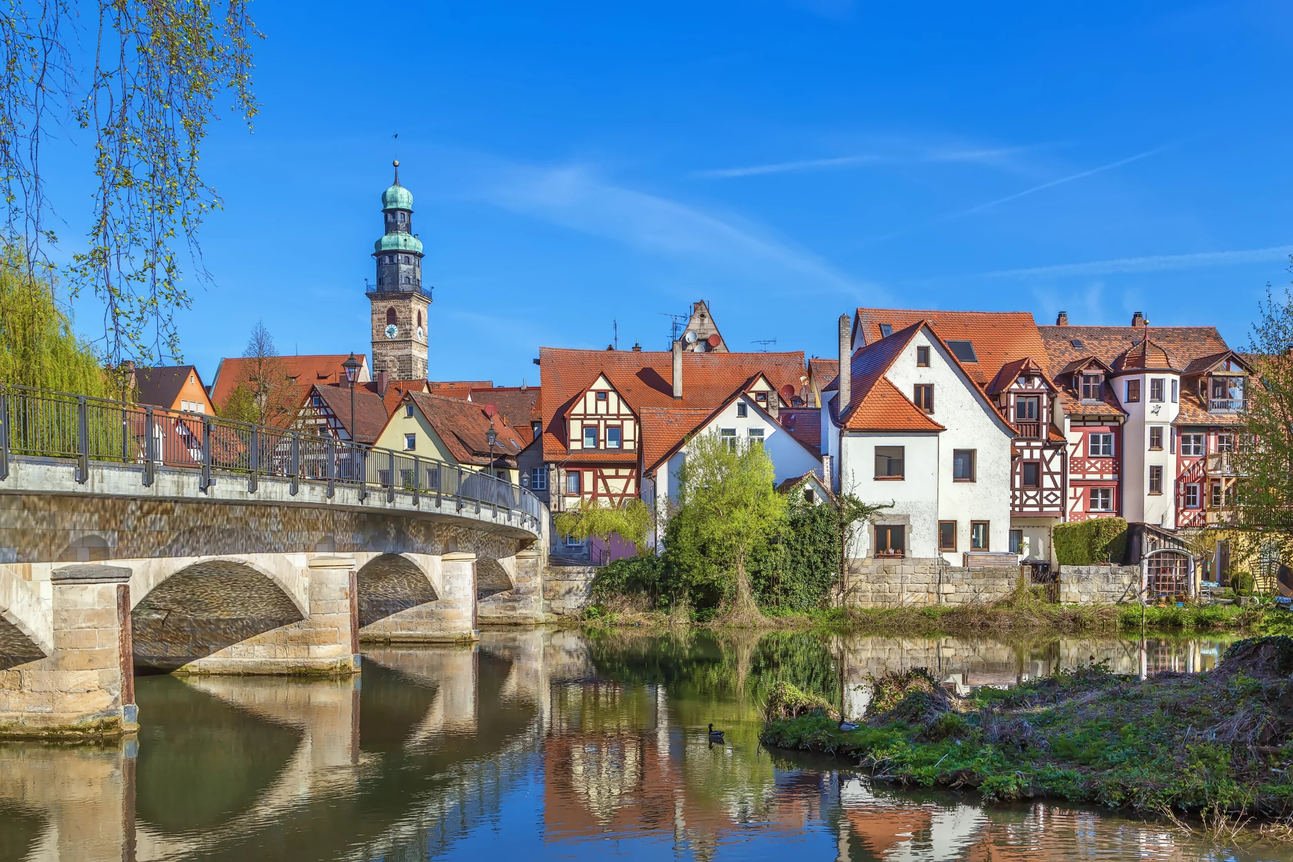 Altstadt Brücke am Wasser