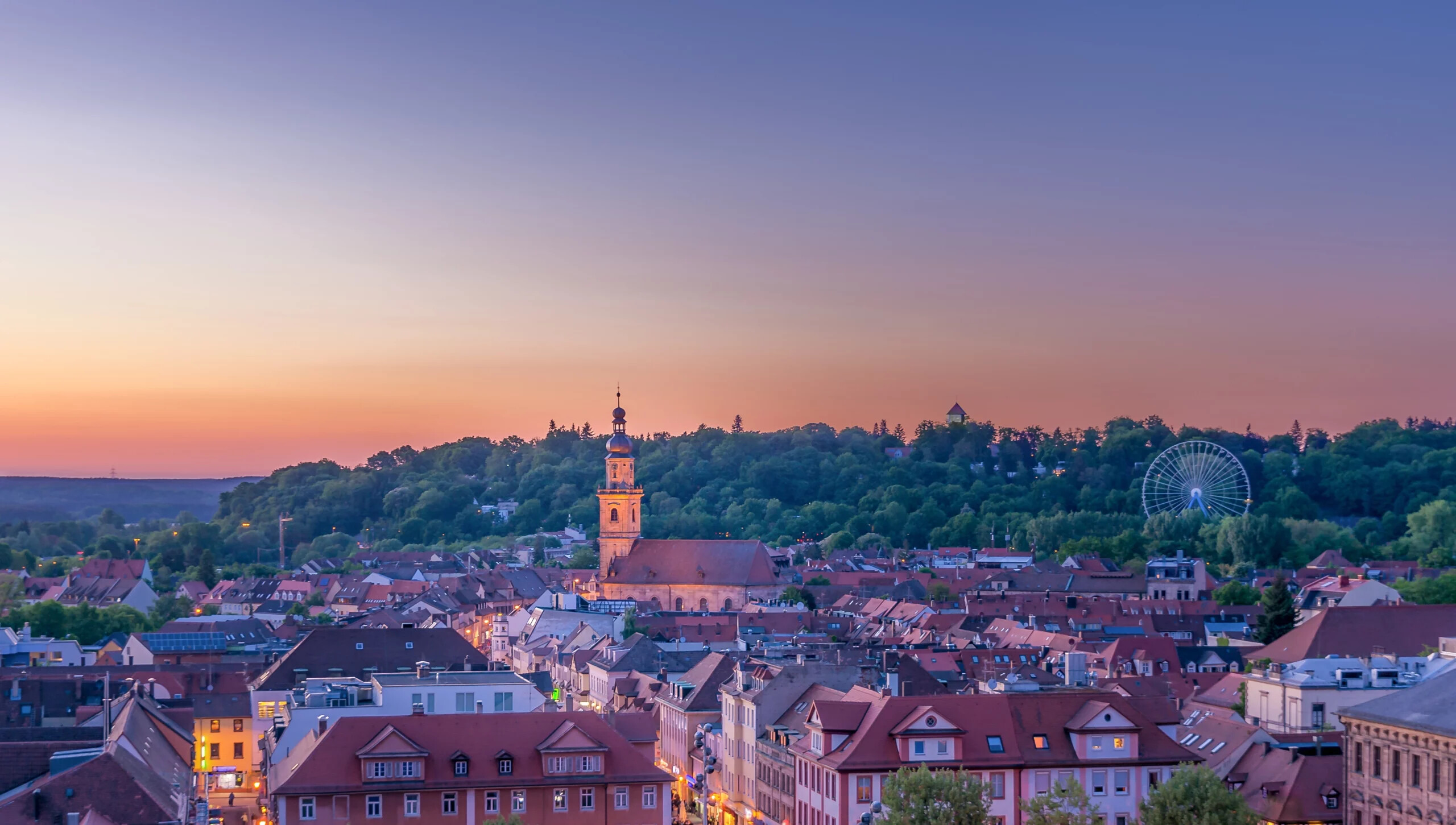 Nürnberg Ausblick am Abend