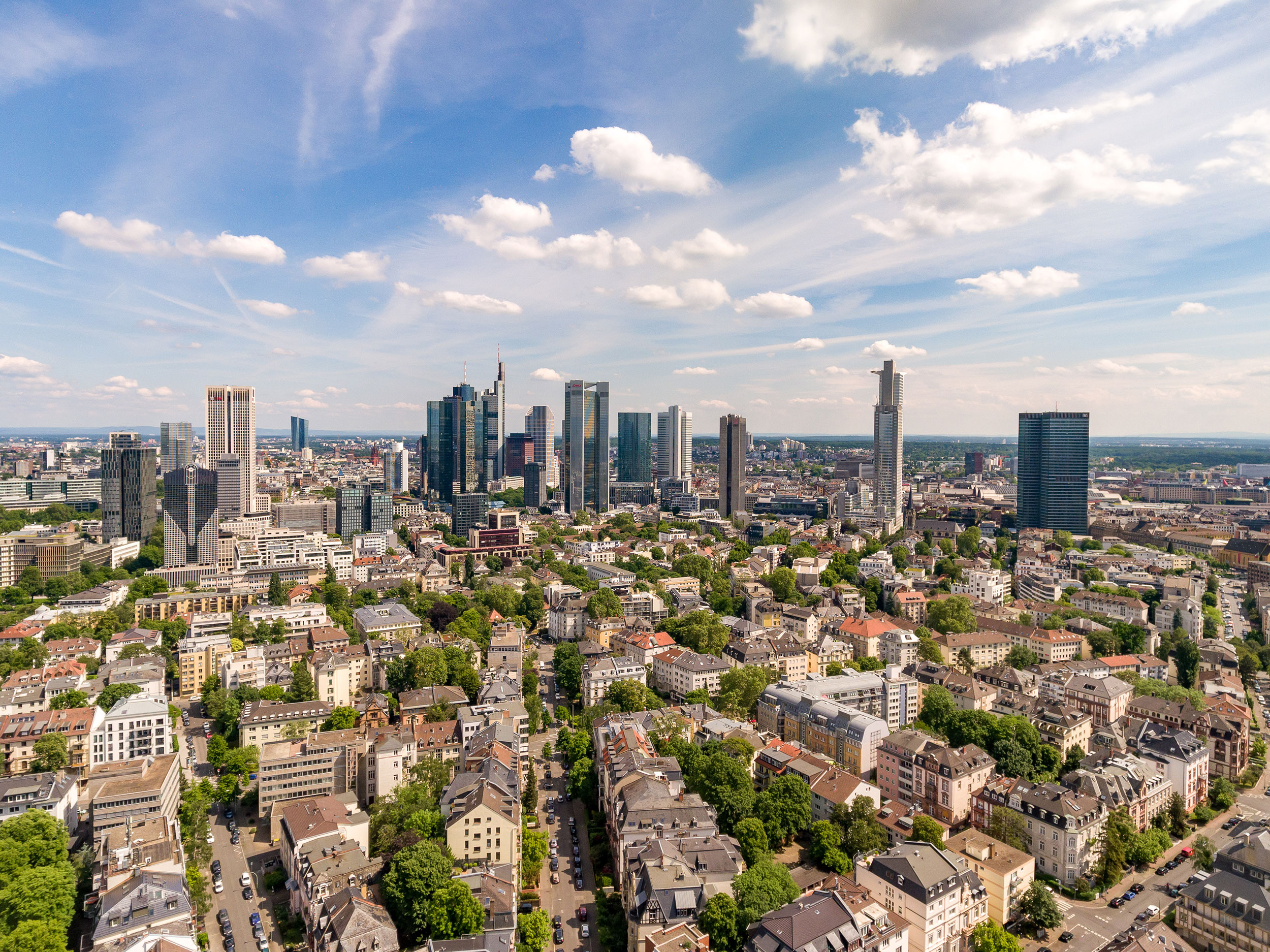 Luftaufnahme Frankfurt