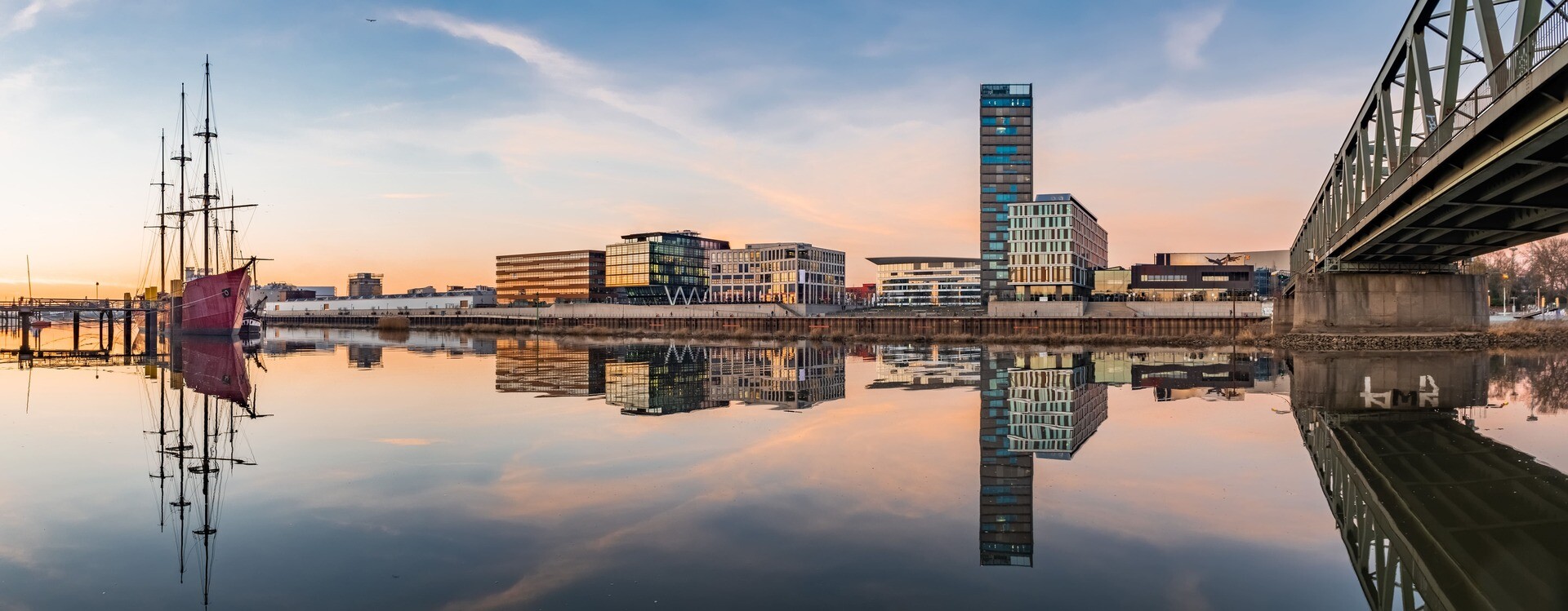 Überseestadt an der Weser