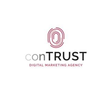ConTRUST Digital Marketing Agentur Logo mit Fingerabdruck oben.