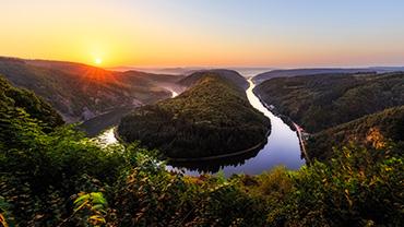 Blick auf die Saarschleife bei Saarlouis