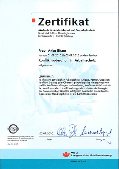 Zertifikat