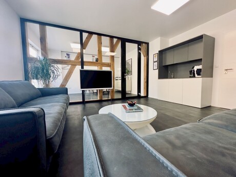 Ansicht des Büros von Meer.Ostsee Immobilien in Stralsund - Maklerbüro in Stralsund, Modern mit Küchenzeile