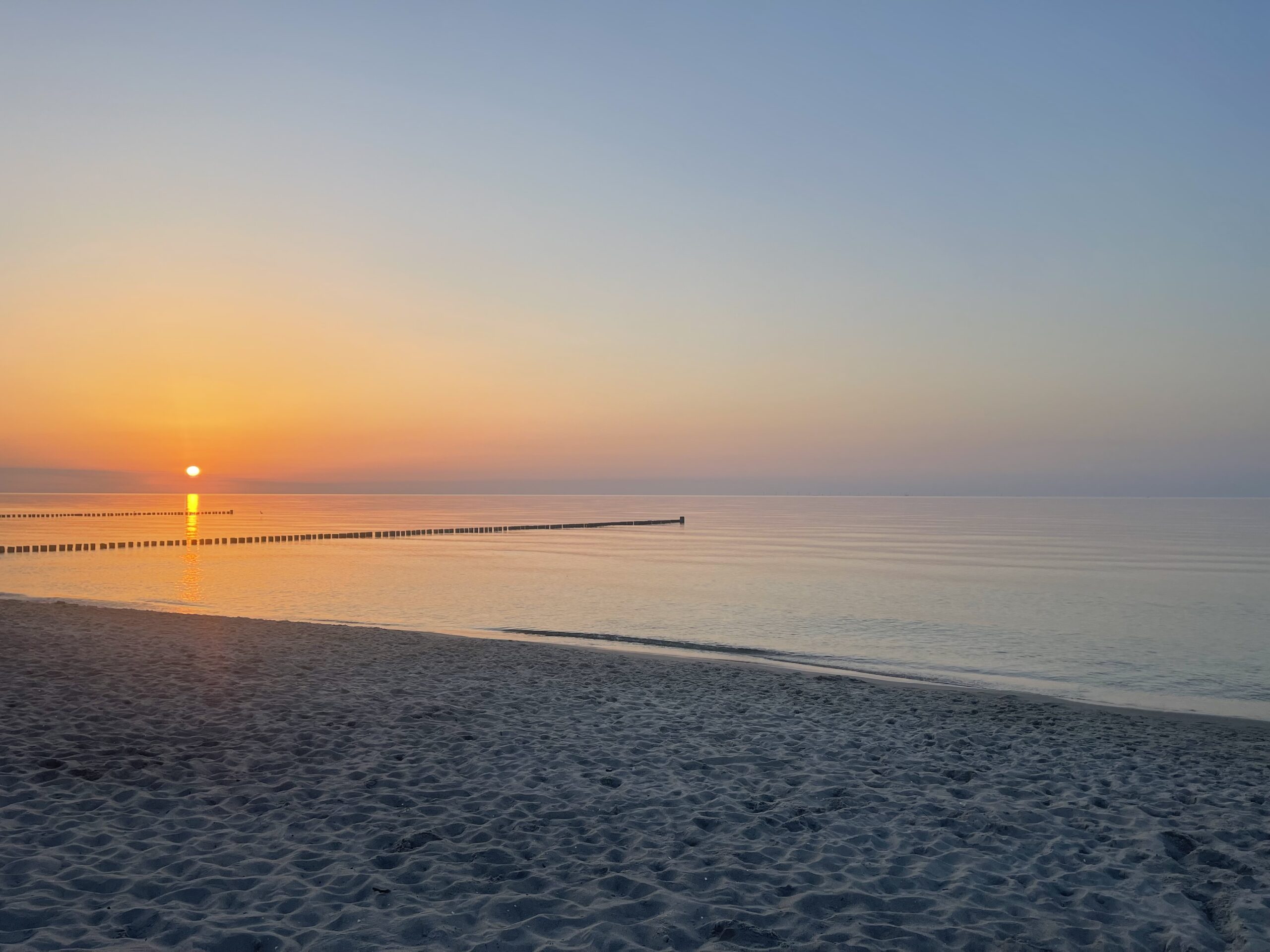 Sonnenuntergang vom Zingster Strand, Fischland Darß-Zingst