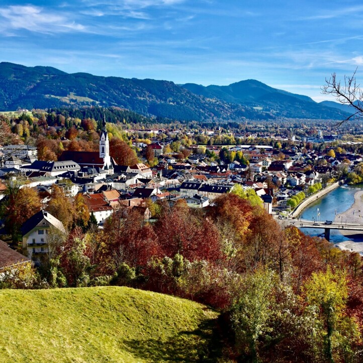 Blick vom Kalvarienberg über Bad Tölz