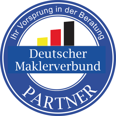 Blauer Kreis, DM-Partner, Balkendiagramm in Deutschlandfarben.