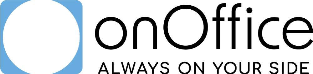 OpenAI-Logo mit einem blauen Kreis auf der linken Seite und dem Wort OpenAI in schwarzer Schrift auf der rechten Seite.