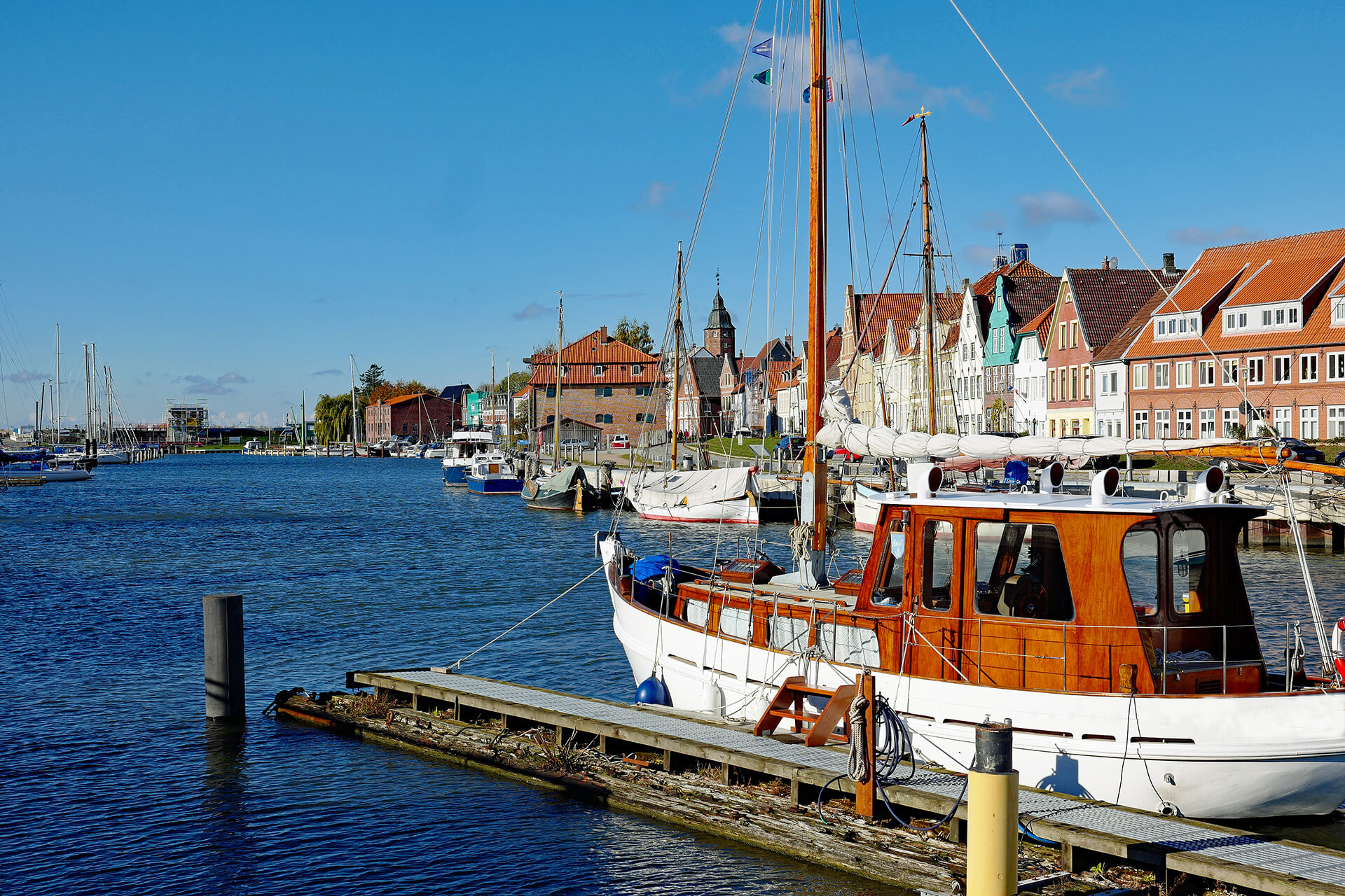 Der Binnenhafen von Glücksstadt