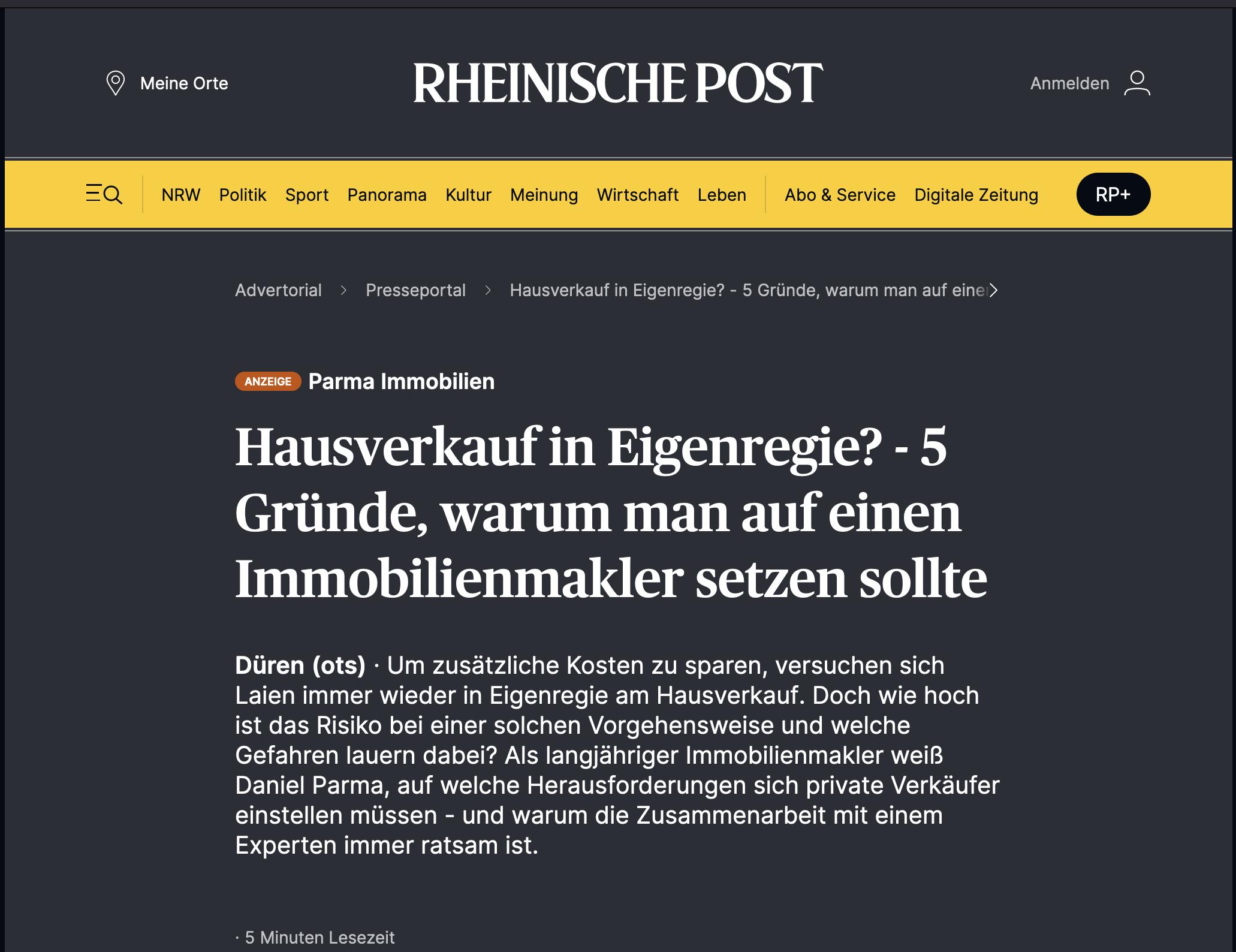 Hausverkauf in Eigenregie?