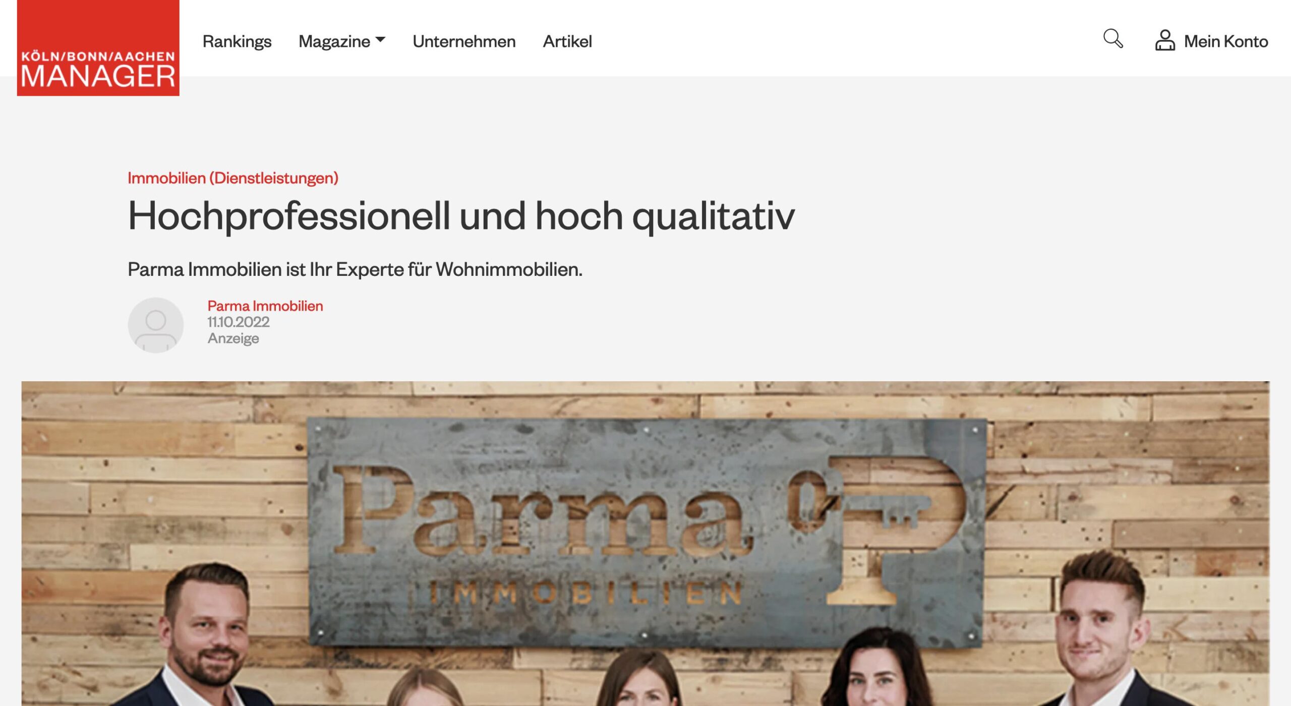 Hochprofessionell und hoch qualitativ