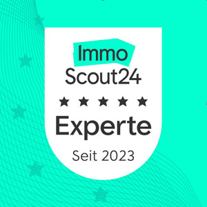 Siegel ImmoScout24 Experte seit 2023