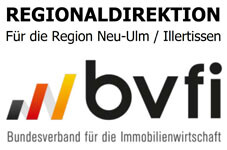 BVFI Regionaldirektion Neu-Ulm/Illertissen, Immobilienverband Logo.