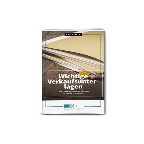 Checkliste wichtige Verkaufsunterlagen.