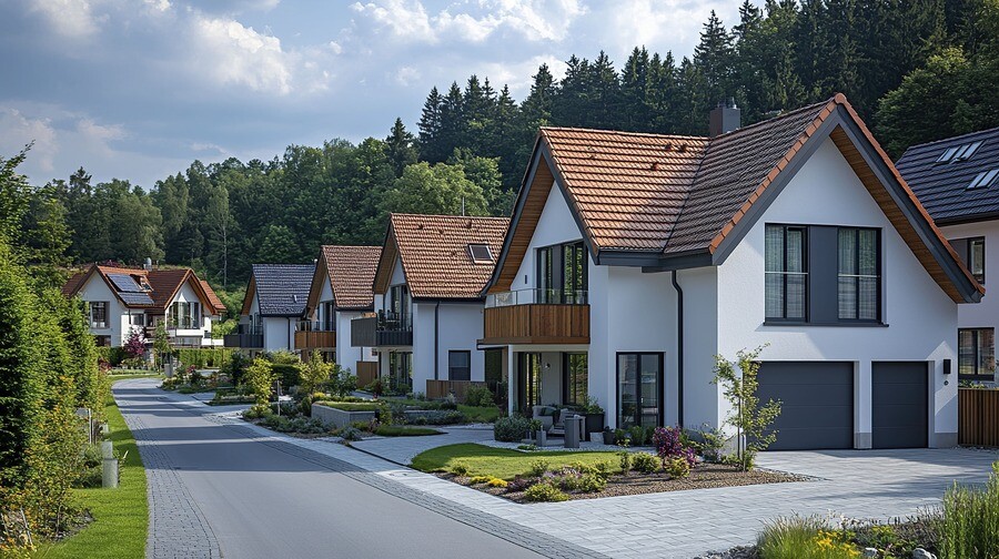 Modernes Wohnviertel