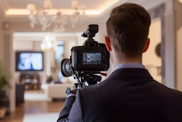 Fotograf bei der Arbeit