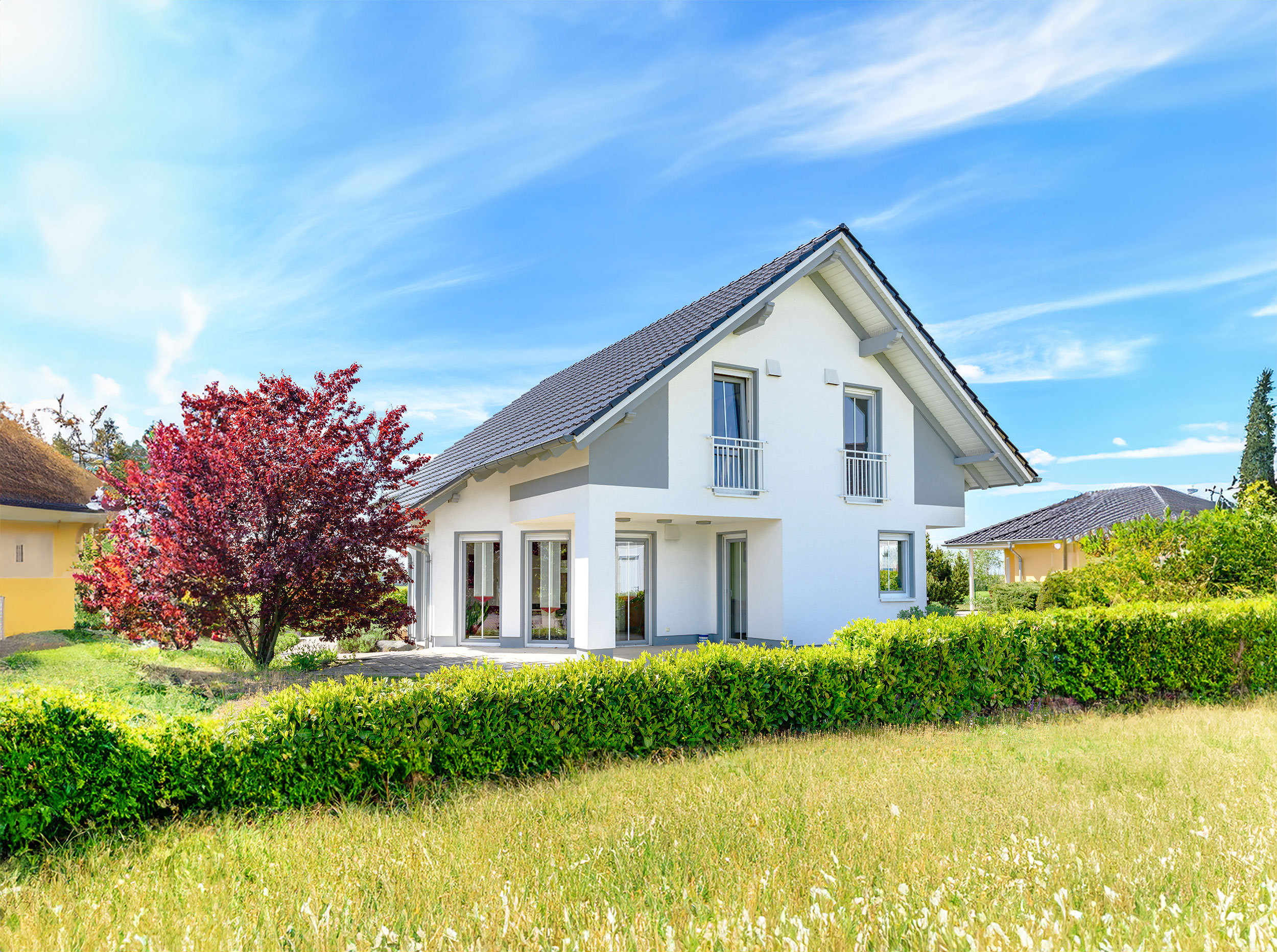 Modernes Einfamilienhaus.