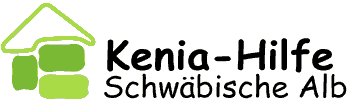 Logo der Kenia-Hilfe Schwäbische Alb mit grünem stilisiertem Haus und Schriftzug