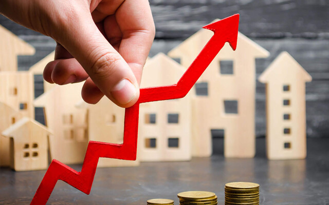 Grafische Darstellung zur Steigung der Immobilienpreise: Die Wertermittlung