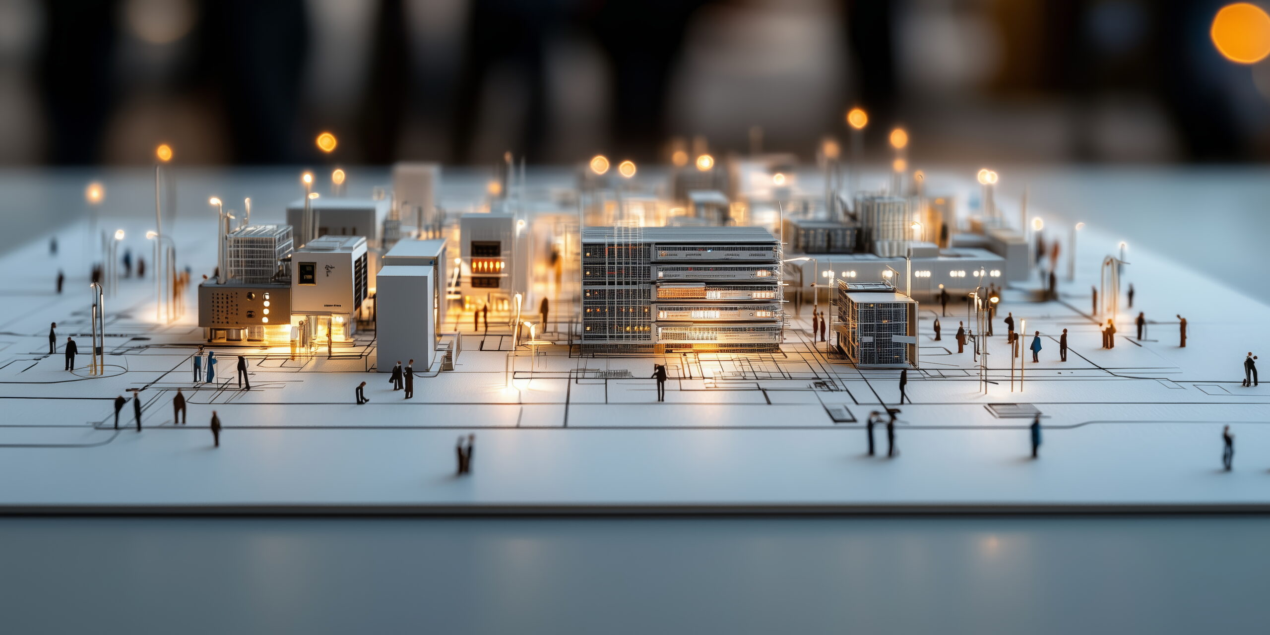 Modell einer Gewerbeimmobilie