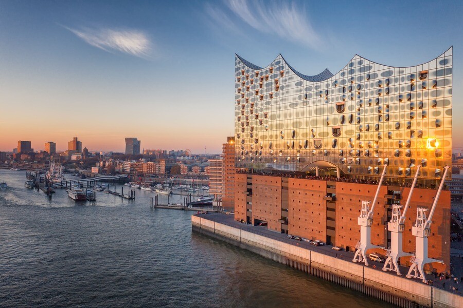 Die Elbphilharmonie in Hamburg
