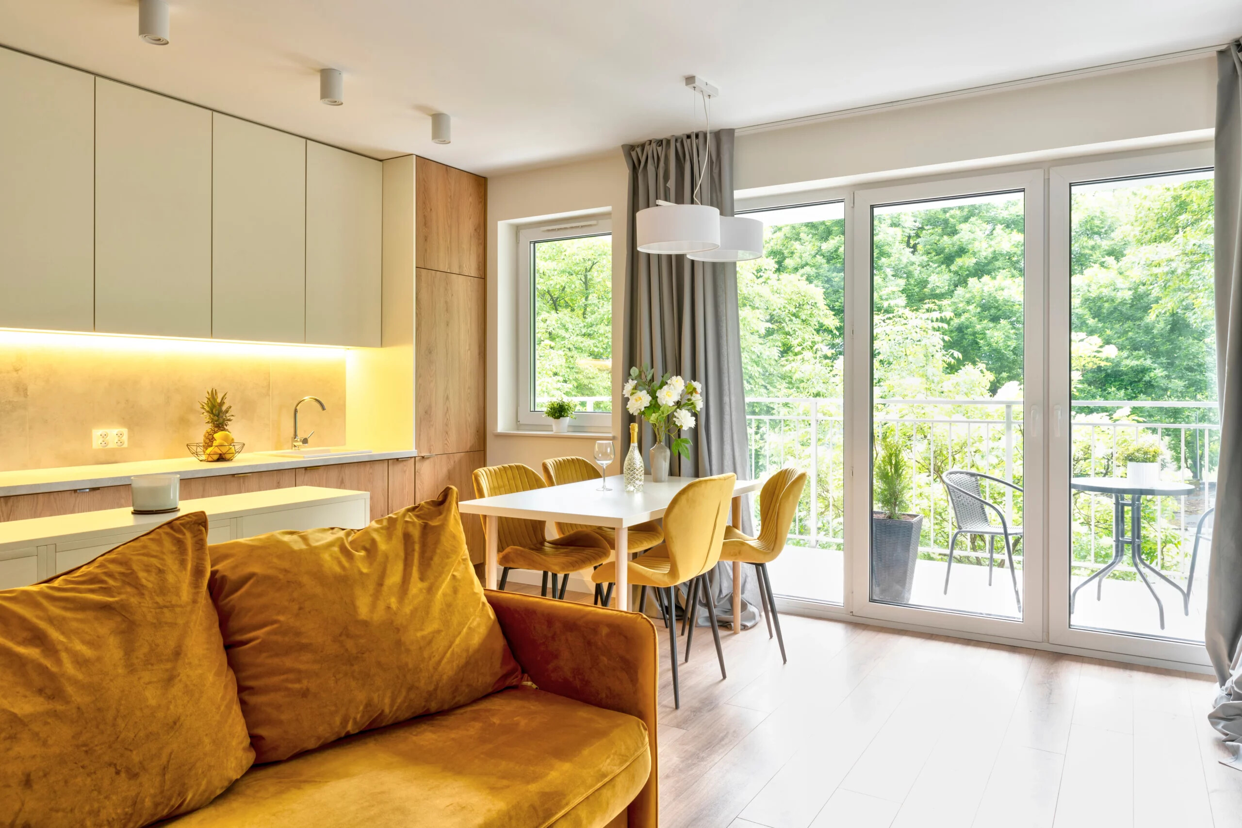 Wohnraum in einer modernen Wohnung