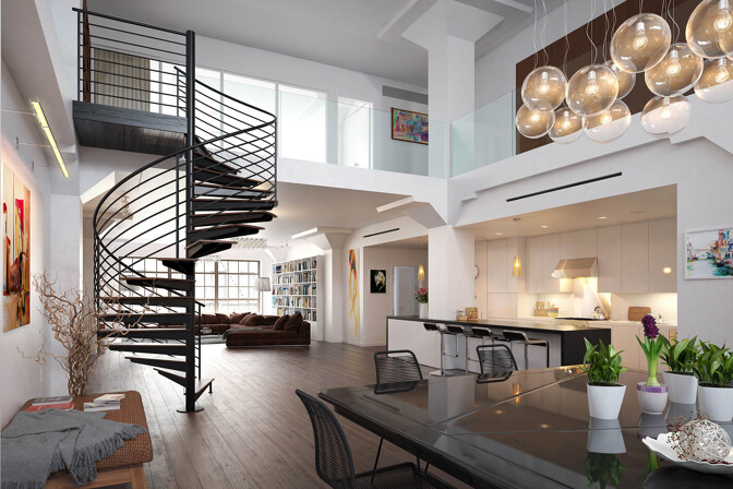 Moderne Penthouse-Wohnung