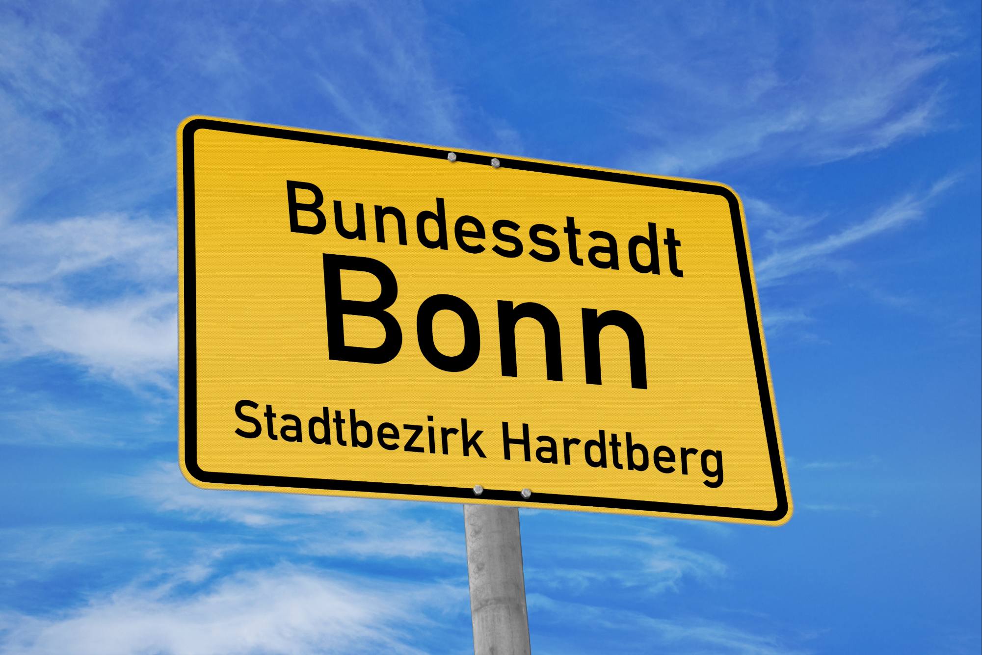 Ortsschild Bonn Hardtberg