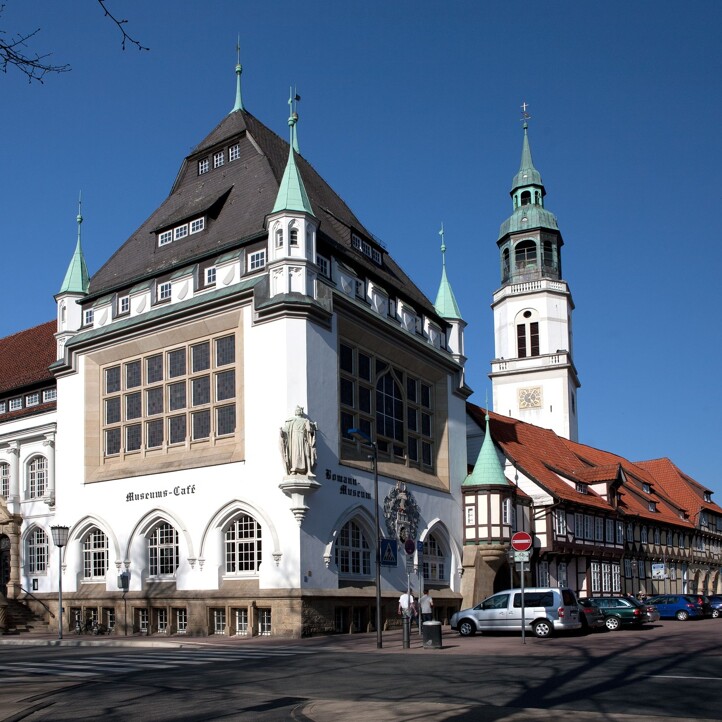 Blick auf das Museums-Café in Celle