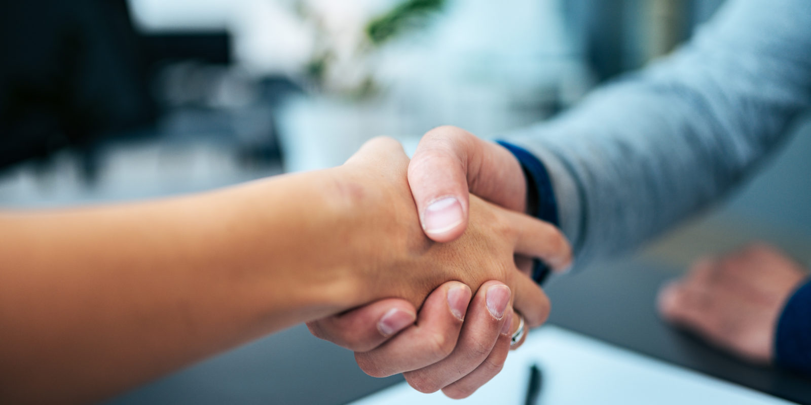 Handschlag mit Immobilienmakler: Unternehmen in Nürnberg