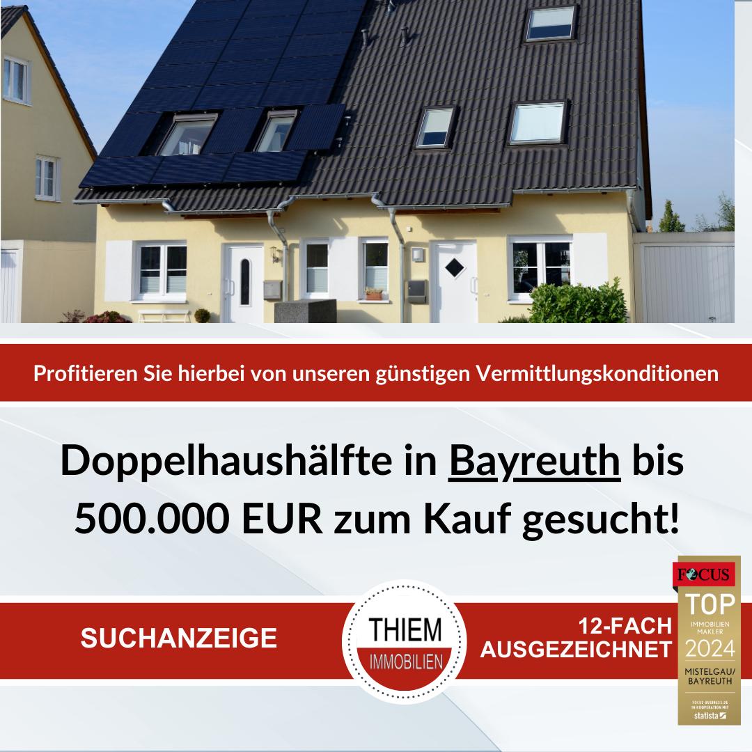 Gesuche Doppelhaushälfte Bayreuth