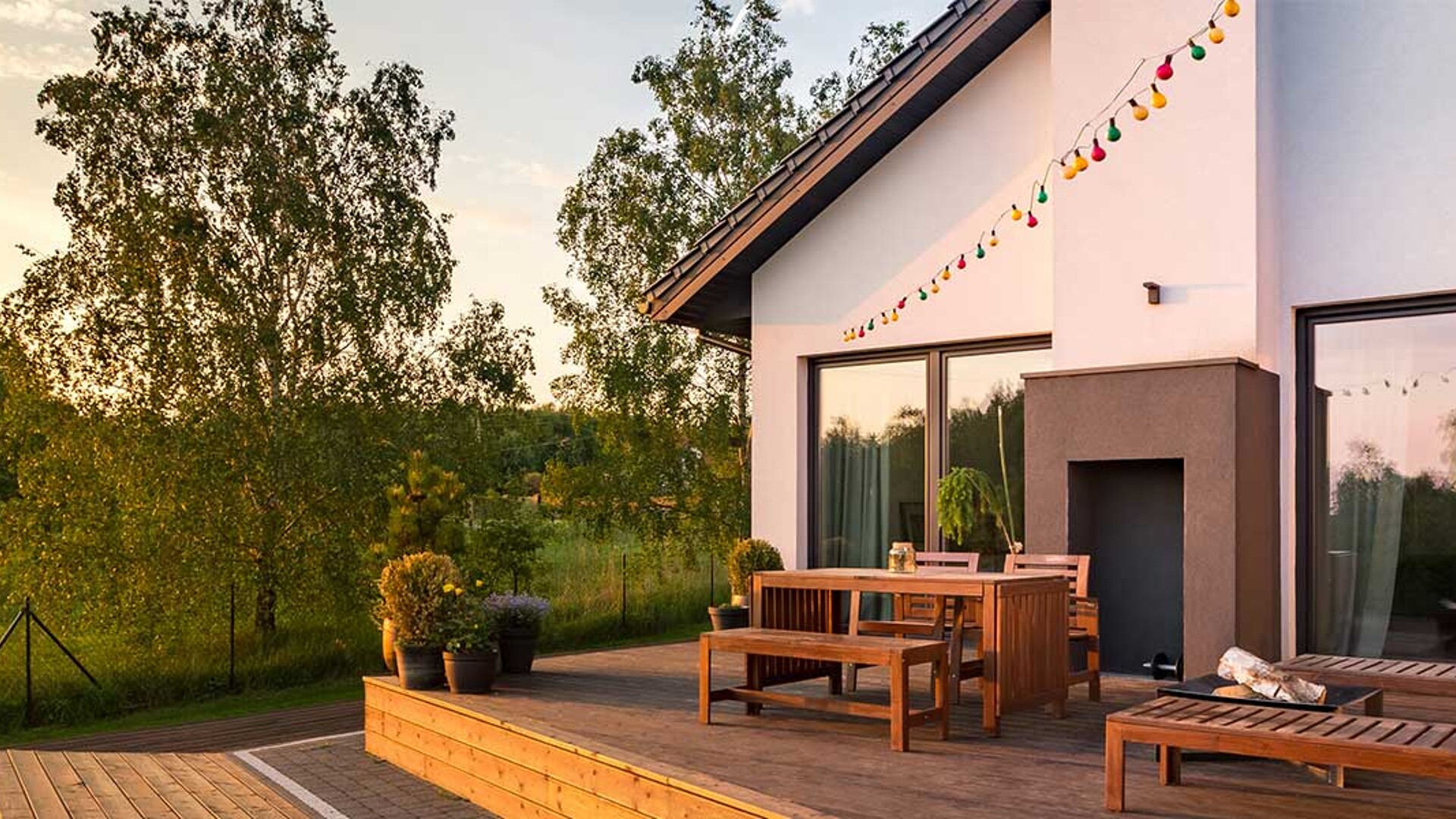 Moderne Terrasse