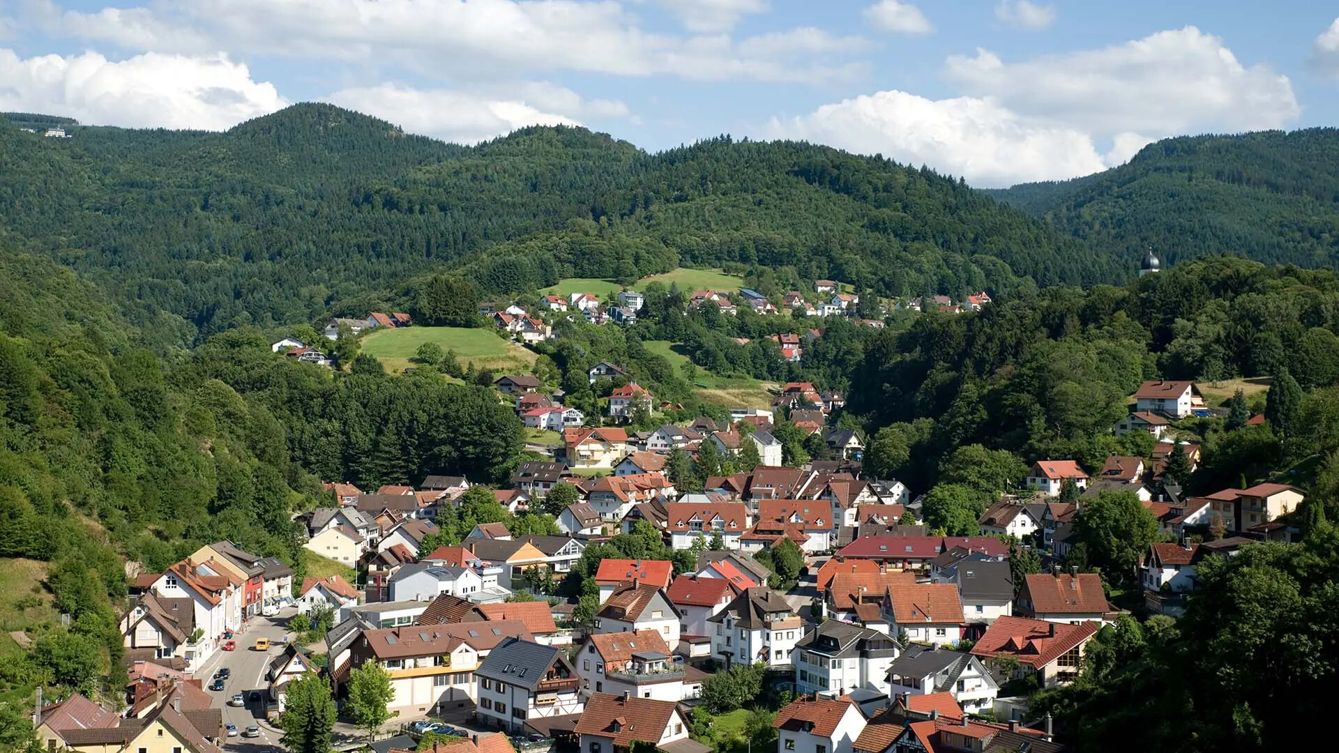 Ort Bühlertal in Nordschwarzwald