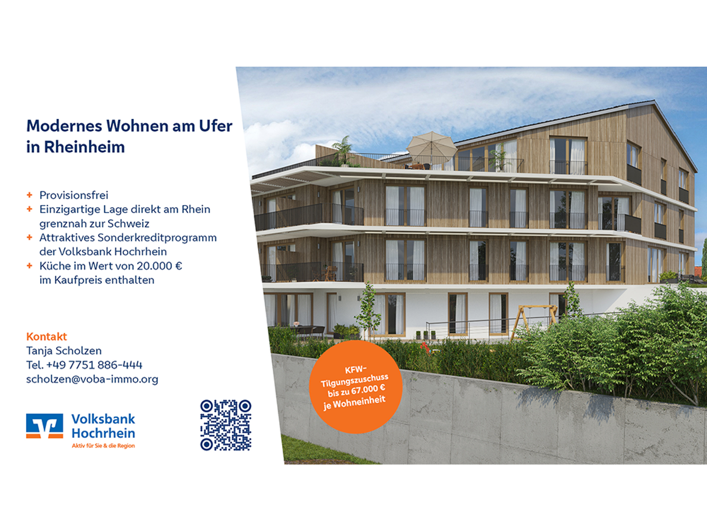 Bannerbild und Informationen zur Bewerbung des Neubauprojekts