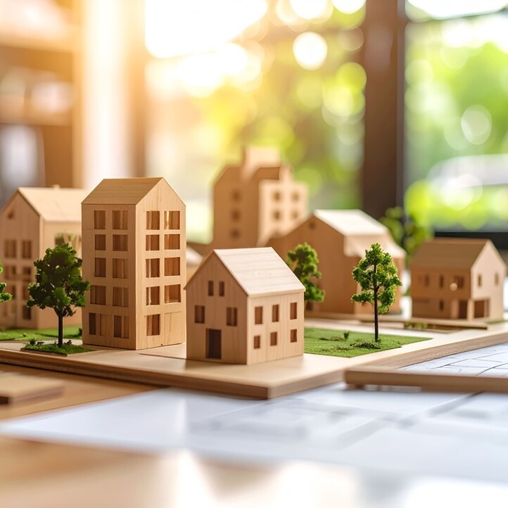 Miniatur Häuser aus Holz
