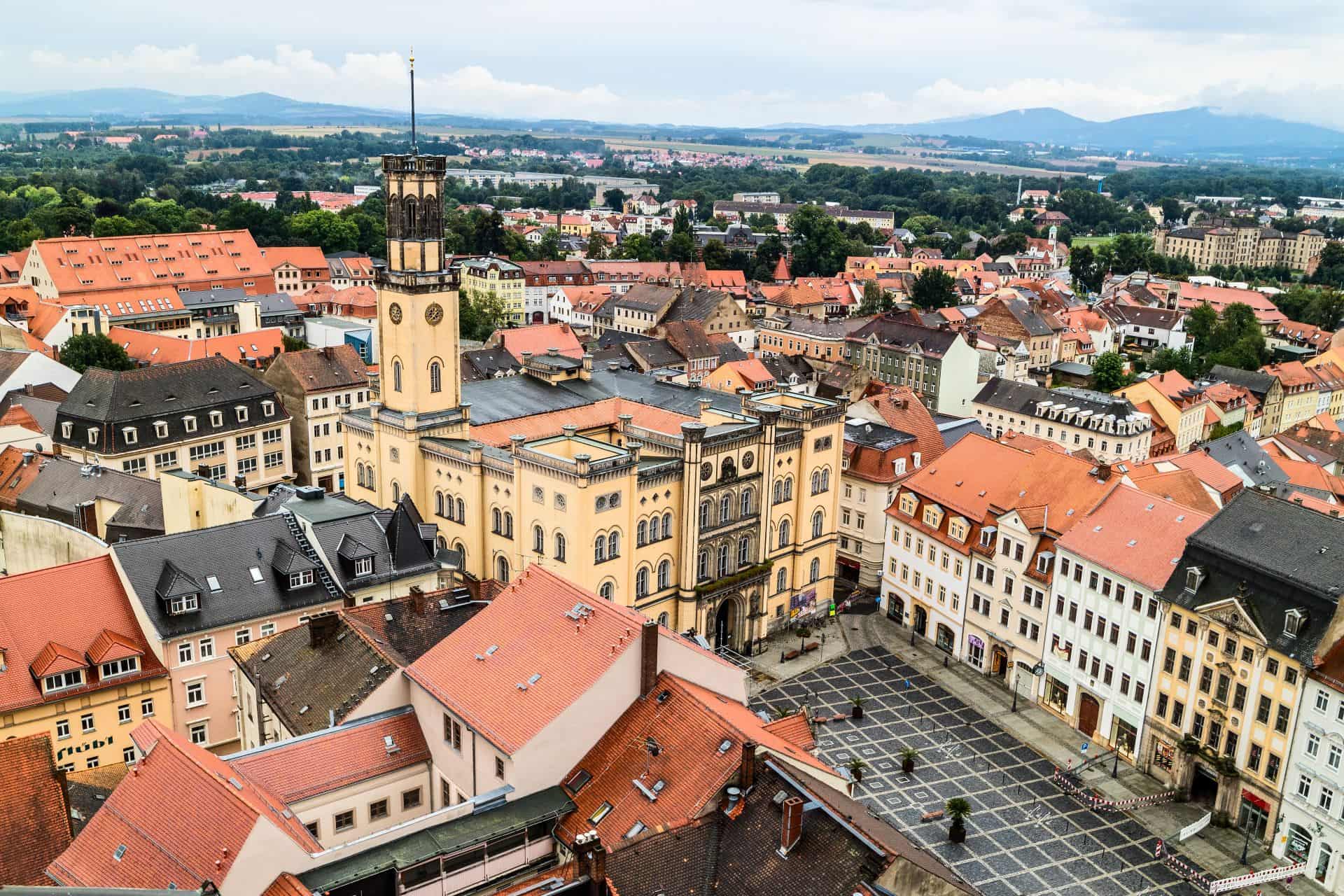 Luftaufnahme von Zittau